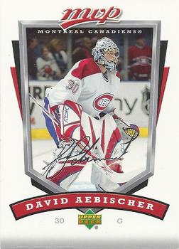 #156 David Aebischer - Montreal Canadiens - 2006-07 Upper Deck MVP Hockey