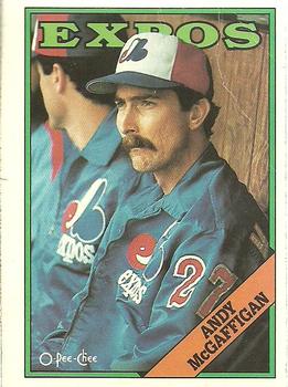 #56 Andy McGaffigan - Montreal Expos - 1988 O-Pee-Chee Baseball