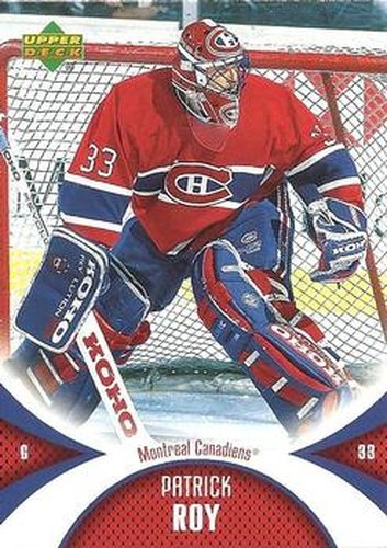 #56 Patrick Roy - Montreal Canadiens - 2006-07 Upper Deck Mini Jersey Hockey