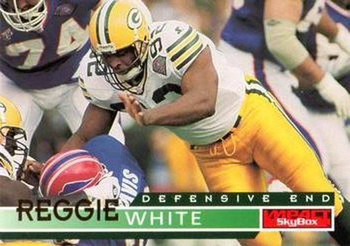 #56 Reggie White - Green Bay Packers - 1995 SkyBox Impact Football