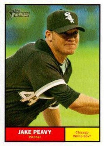 #56a Jake Peavy - Chicago White Sox - 2010 Topps Heritage Baseball