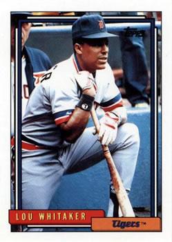 #570 Lou Whitaker - Detroit Tigers - 1992 Topps Baseball