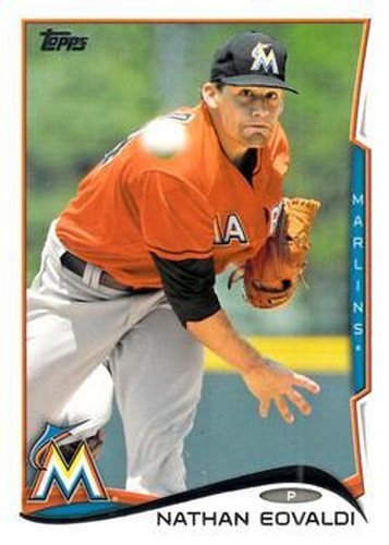 #570 Nathan Eovaldi - Miami Marlins - 2014 Topps Baseball