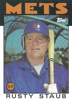 #570 Rusty Staub - New York Mets - 1986 Topps Baseball