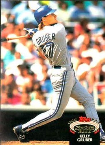 #570 Kelly Gruber - Toronto Blue Jays - 1992 Stadium Club Baseball