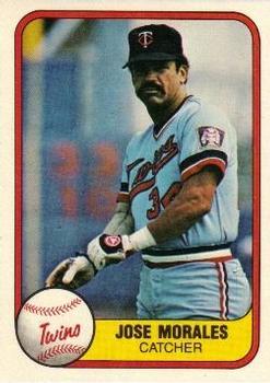 #571 Jose Morales - Minnesota Twins - 1981 Fleer Baseball