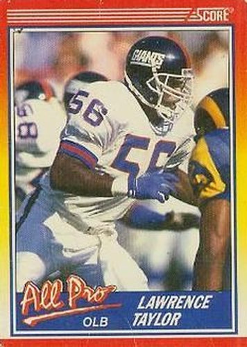#571 Lawrence Taylor - New York Giants - 1990 Score Football