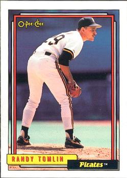 #571 Randy Tomlin - Pittsburgh Pirates - 1992 O-Pee-Chee Baseball