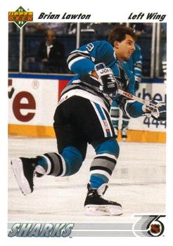#572 Brian Lawton - San Jose Sharks - 1991-92 Upper Deck Hockey