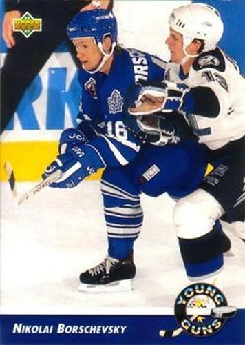 #572 Nikolai Borschevsky - Toronto Maple Leafs - 1992-93 Upper Deck Hockey