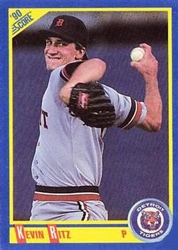 #572 Kevin Ritz - Detroit Tigers - 1990 Score Baseball