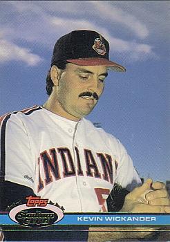 #572 Kevin Wickander - Cleveland Indians - 1991 Stadium Club Baseball
