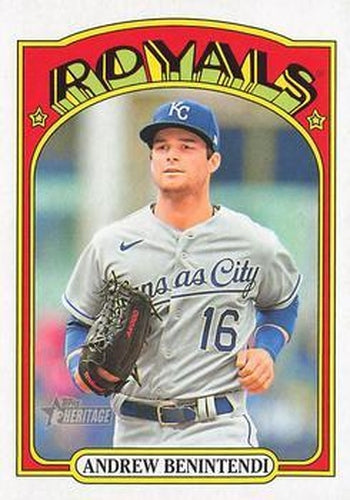 #572 Andrew Benintendi - Kansas City Royals - 2021 Topps Heritage Baseball