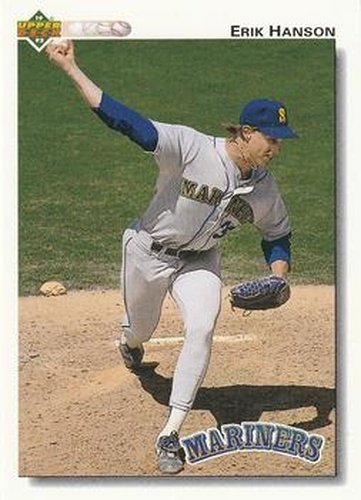 #572 Erik Hanson - Seattle Mariners - 1992 Upper Deck Baseball