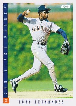 #572 Tony Fernandez - San Diego Padres - 1993 Score Baseball