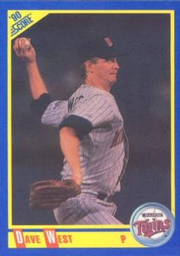 #573 Dave West - Minnesota Twins - 1990 Score Baseball