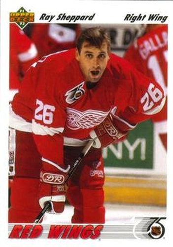#573 Ray Sheppard - Detroit Red Wings - 1991-92 Upper Deck Hockey
