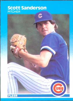 #573 Scott Sanderson - Chicago Cubs - 1987 Fleer Baseball