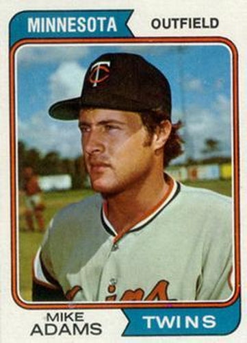 #573 Mike Adams - Minnesota Twins - 1974 Topps Baseball