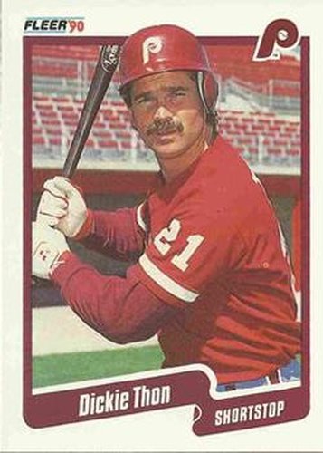 #573 Dickie Thon - Philadelphia Phillies - 1990 Fleer USA Baseball