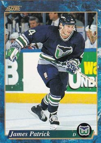 #574 James Patrick - Hartford Whalers - 1993-94 Score Canadian Hockey