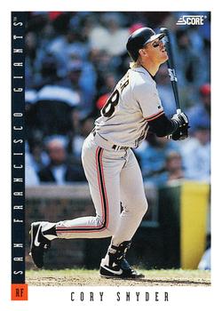 #574 Cory Snyder - San Francisco Giants - 1993 Score Baseball