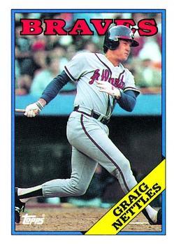 #574 Graig Nettles - Atlanta Braves - 1988 Topps Baseball