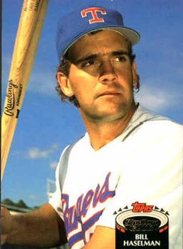 #574 Bill Haselman - Texas Rangers - 1992 Stadium Club Baseball