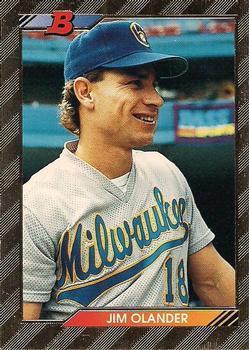 #575 Jim Olander - Milwaukee Brewers - 1992 Bowman Baseball