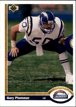 #575 Gary Plummer - San Diego Chargers - 1991 Upper Deck Football