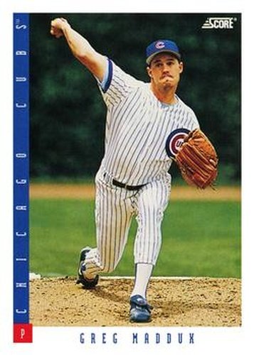 #576 Greg Maddux - Chicago Cubs - 1993 Score Baseball