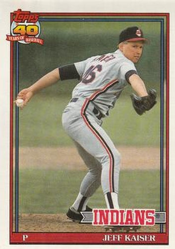 #576 Jeff Kaiser - Cleveland Indians - 1991 O-Pee-Chee Baseball