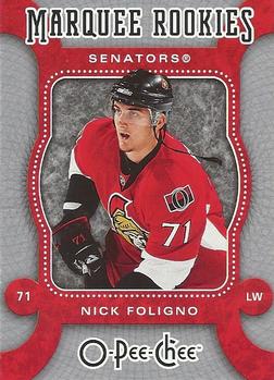 #576 Nick Foligno - Ottawa Senators - 2007-08 O-Pee-Chee Hockey