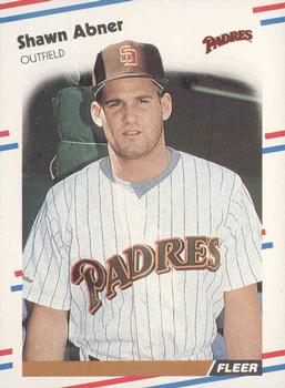 #576 Shawn Abner - San Diego Padres - 1988 Fleer Baseball