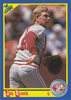 #576 Joe Oliver - Cincinnati Reds - 1990 Score Baseball