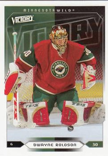 #101 Dwayne Roloson - Minnesota Wild - 2005-06 Upper Deck Victory Hockey