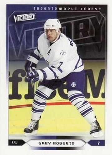 #184 Gary Roberts - Toronto Maple Leafs - 2005-06 Upper Deck Victory Hockey