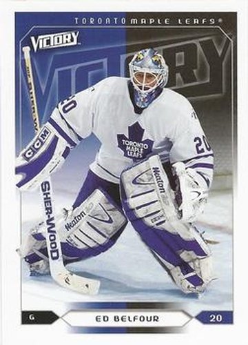 #186 Ed Belfour - Toronto Maple Leafs - 2005-06 Upper Deck Victory Hockey