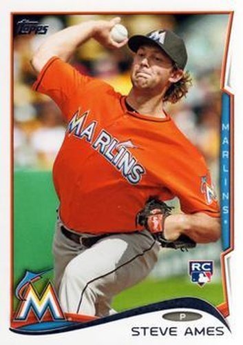 #577 Steve Ames - Miami Marlins - 2014 Topps Baseball