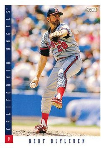 #577 Bert Blyleven - California Angels - 1993 Score Baseball