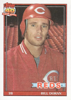 #577 Bill Doran - Cincinnati Reds - 1991 Topps Baseball