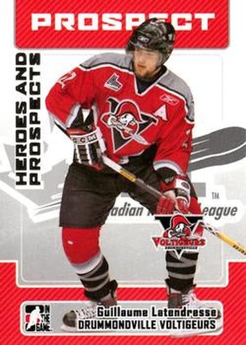 #126 Guillaume Latendresse - Drummondville Voltigeurs - 2006-07 In The Game Heroes and Prospects Hockey