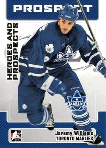 #44 Jeremy Williams - Toronto Marlies - 2006-07 In The Game Heroes and Prospects Hockey