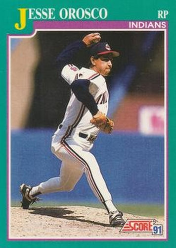 #578 Jesse Orosco - Cleveland Indians - 1991 Score Baseball
