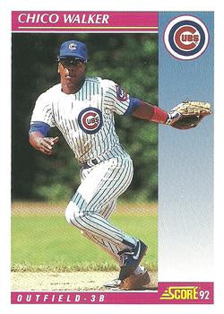 #578 Chico Walker - Chicago Cubs - 1992 Score Baseball