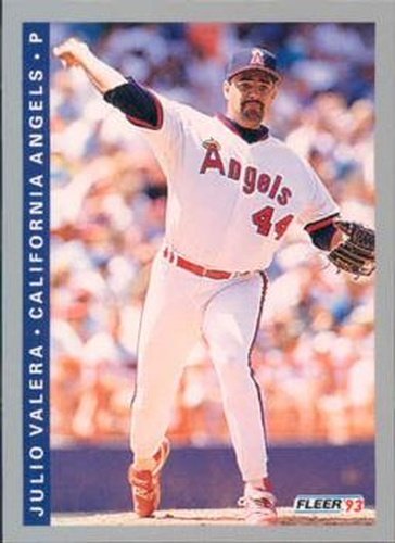 #578 Julio Valera - California Angels - 1993 Fleer Baseball