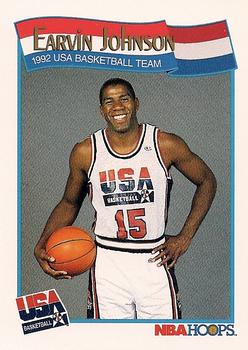 #578 Earvin Johnson - USA - 1991-92 Hoops Basketball
