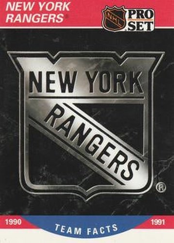 #578 New York Rangers Logo- New York Rangers - 1990-91 Pro Set Hockey