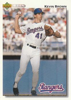 #578 Kevin Brown - Texas Rangers - 1992 Upper Deck Baseball