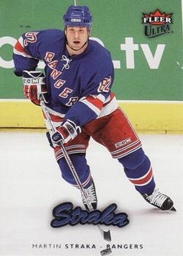 #128 Martin Straka - New York Rangers - 2006-07 Ultra Hockey